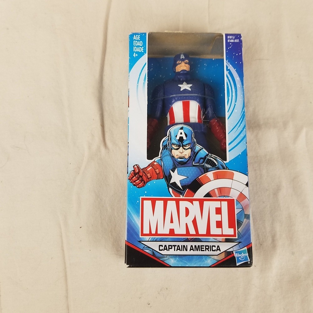 Hasbro Captain America Action Figure Kids 6" Blue New Marvel B1015 Shield